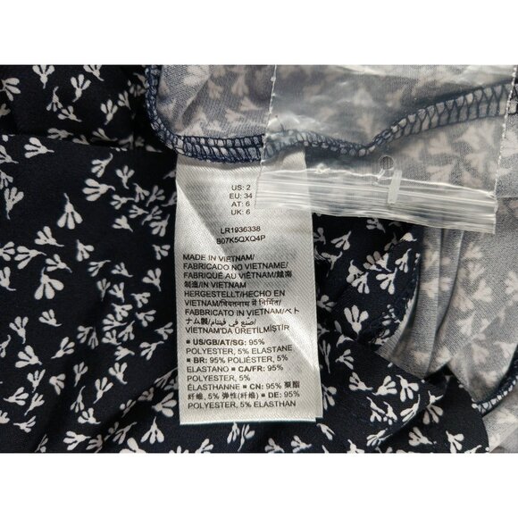 NWT Lark & Ro Women’s Sleeveless Size 2 Dress Floral Midi Faux Wrap Crossover - Picture 10 of 11